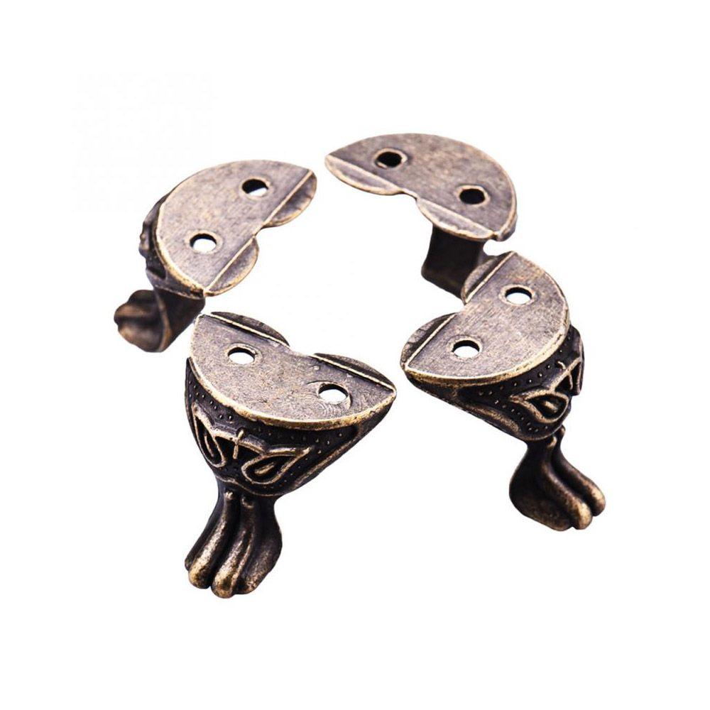 Кейс Прочная Мебельная Деталь Фурнитура Коробка Декоративный Угол Ножки Мебельная Ножка Ножка бронзовый