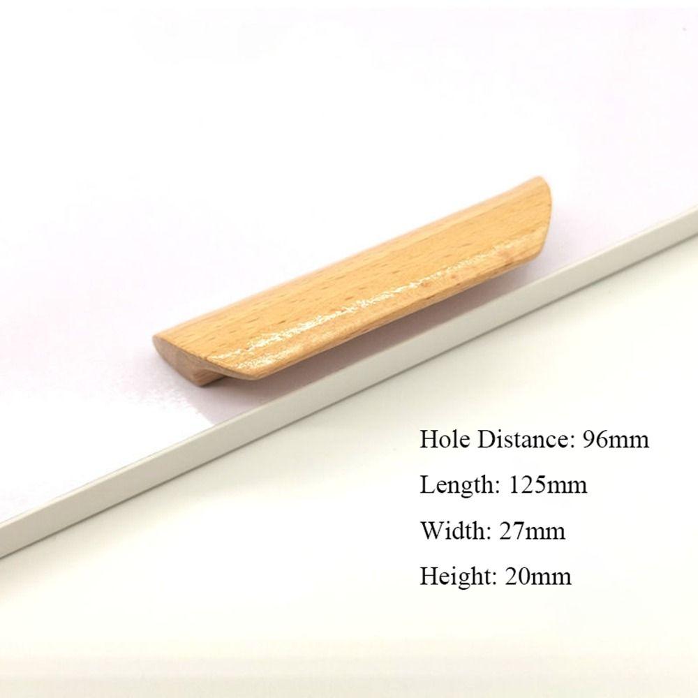 Скандинавский стиль Экологичная мебельная ручка Мебельная фурнитура Дверная ручка Ручка для шкафа 96mm